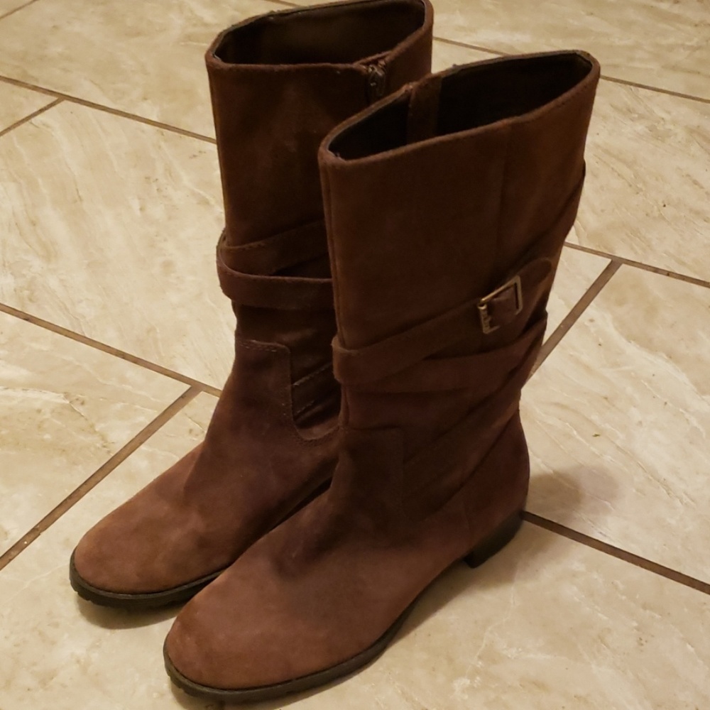 Brown Shelby boots, Lauren by Ralph Lauren